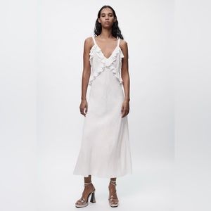 NWT Zara maxi linen dress